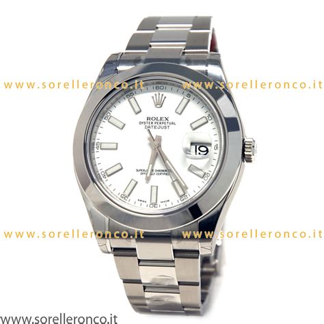 rolex datejust 2 bianco